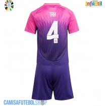 Camisa de time de futebol Alemanha Jonathan Tah #4 Replicas 2º Equipamento Infantil Europeu 2024 Manga Curta (+ Calças curtas)